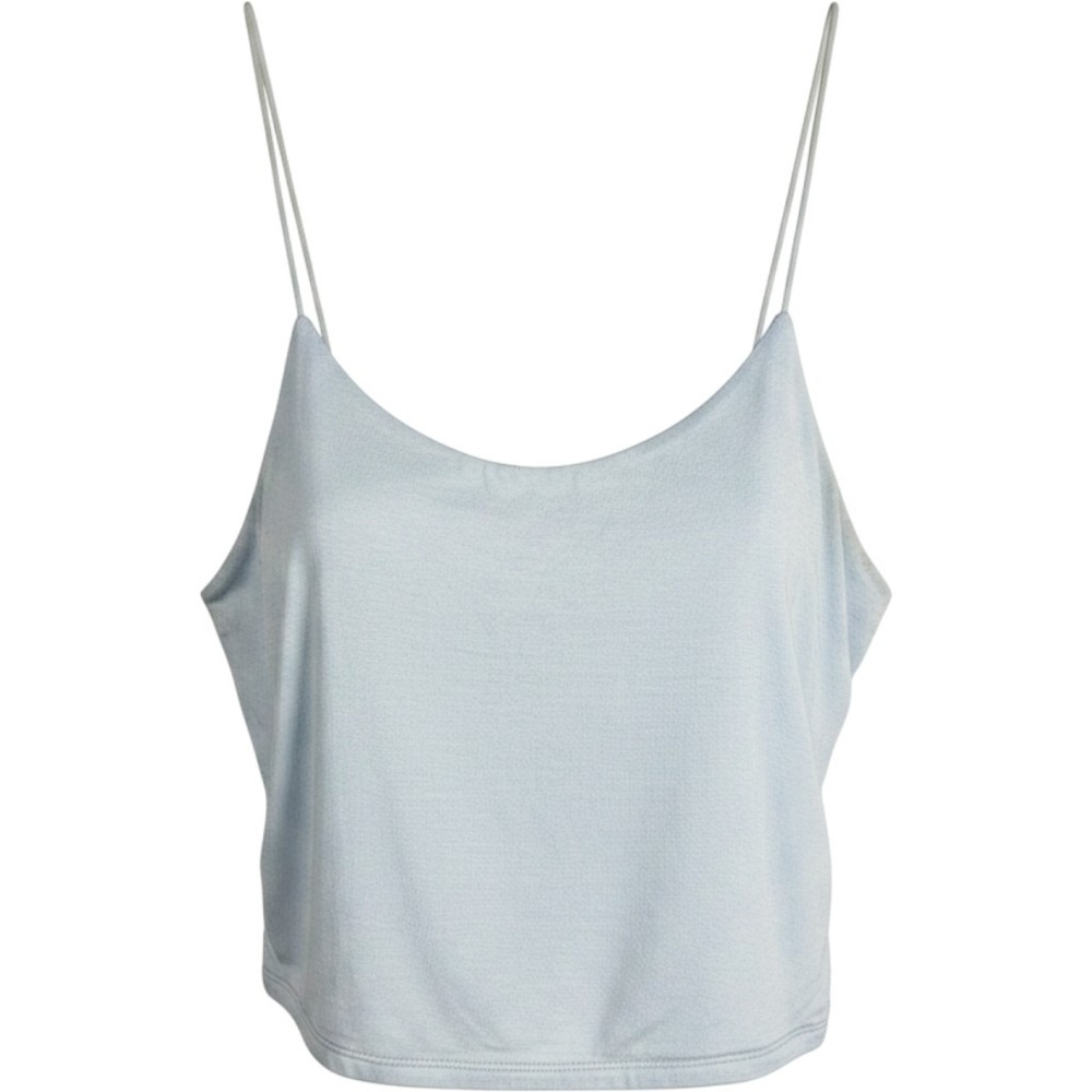 Garage Tank Top Womens S Blue Spaghetti Strap Cropped Summer Fairy Coquette Vac